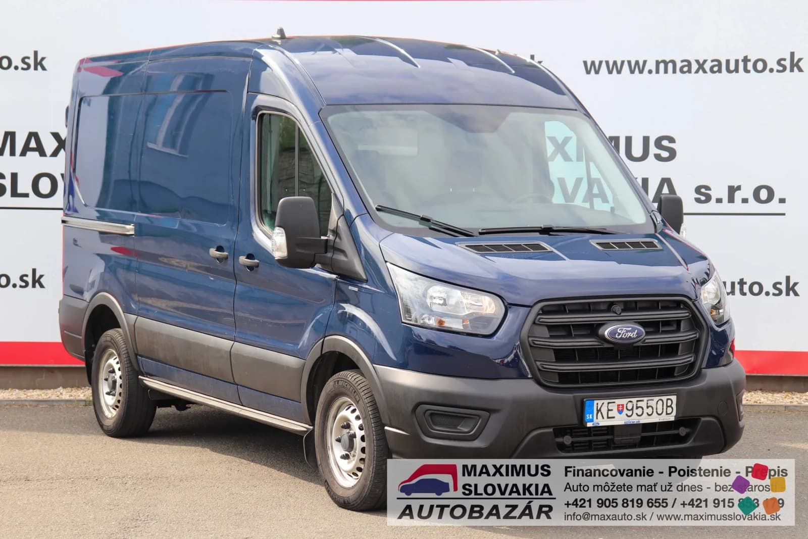 Ford Transit 2.0 TDCi 130 T350 L2H2 Worker | 2022 | 1. majiteľ SR | 123 tis. km | STK do 02/2028 – fotografia 1 z 15