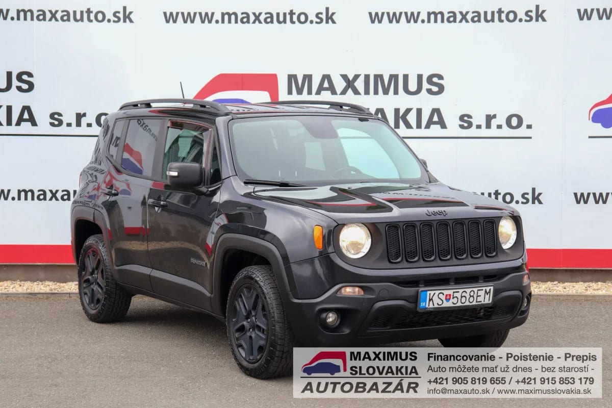 Jeep Renegade 2.0 MJT 140 Limited A/T 4WD | 2018 | 1. majiteľ | Kúpené v SR | Garážované | Uzávierka diferenciálu