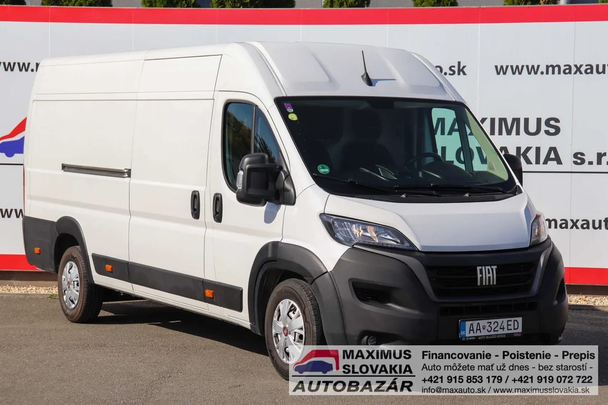 Fiat Ducato 2.2 MultiJet 140 L4 MAXI | 2023 | 1. majiteľ SR | Nehavarované | STK do 10/2027