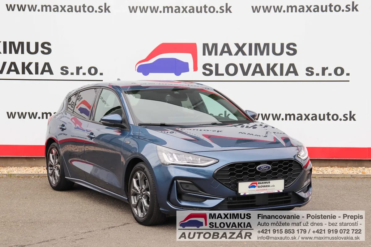 Ford Focus 1.0 EcoBoost mHEV 125 ST-Line A/T | 2022 | 1. majiteľ | Serviska | KO