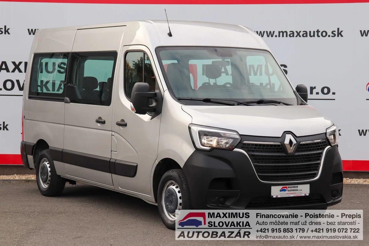 Renault Master dCi 145 L2H2 9-miestny | 2021 | 1. majiteľ | KO | Len 30 tis. km