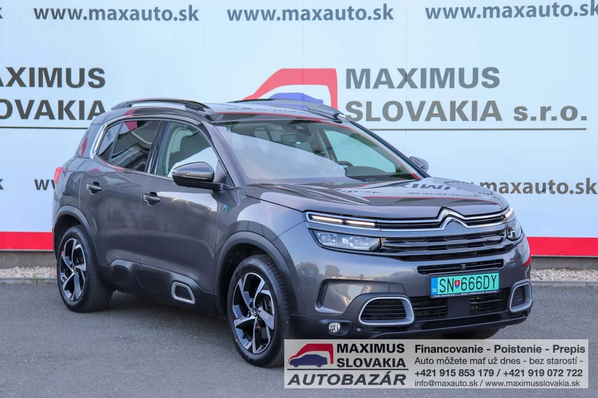 Citroën C5 Aircross Plug-in Hybrid 225 | 2021 | 1. majiteľ SR | Serviska | Len 72 tis. km