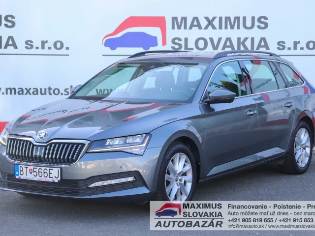 *REZERVOVANÉ* Škoda Superb Combi 2.0 TDI 150 Ambition | 2022 | 1. majiteľ SR | Len 87 tis. km | Serviska – fotografia 4 z 15
